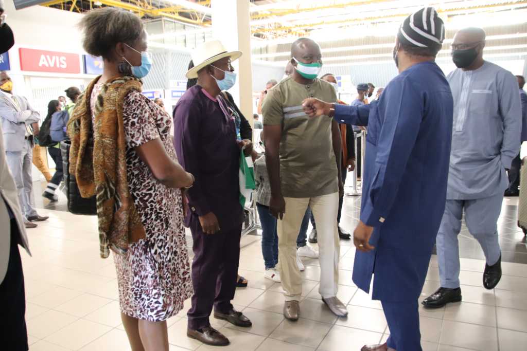 Arrival of Ambassador Hosea kutako International Airport